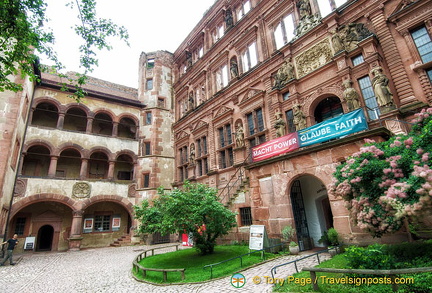 Inner courtyard of Heidelberg Castle